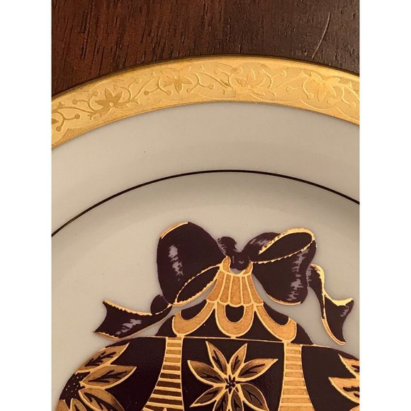Collectible Muirfield Purple and Gold Ornament Plate | Celebrity 9408 | 8.5" - Picture 3 of 6
